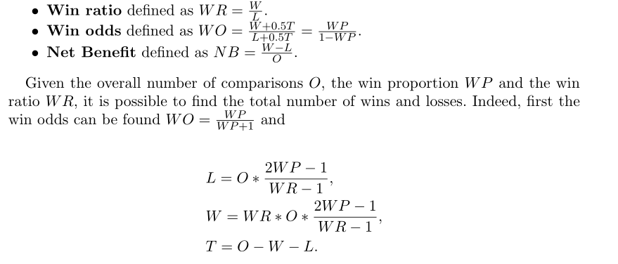 Calculation formula