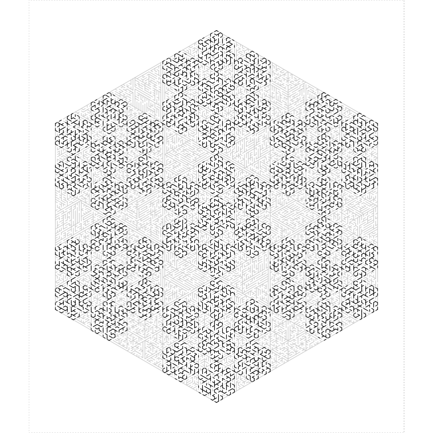 Figure: Hexaflake maze