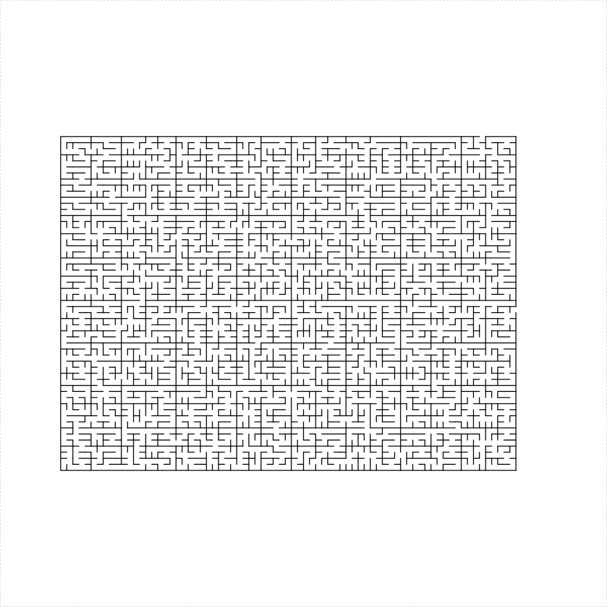 Figure: parallelogram maze